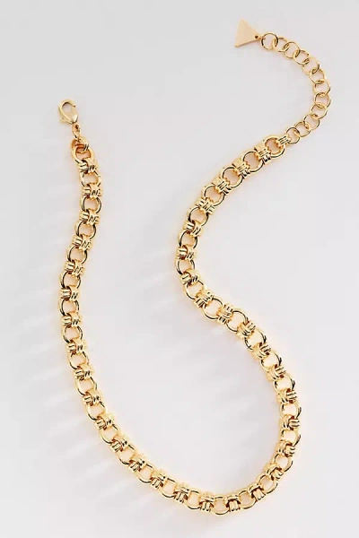 By Anthropologie Knotted Chunky Chain Necklace In Metallic