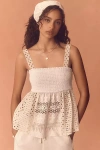 BY ANTHROPOLOGIE LACE BABYDOLL TANK TOP