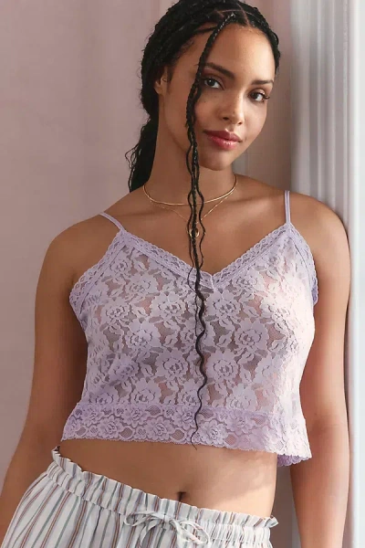 By Anthropologie Lace Cami In Purple