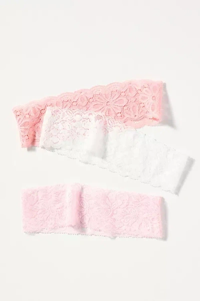 By Anthropologie Lace Headbands, Set Of 3 In Metallic