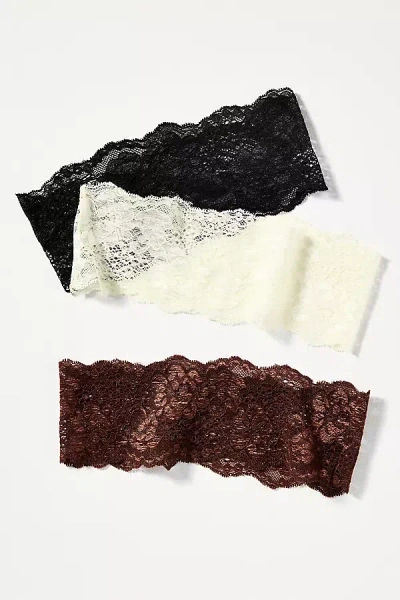 By Anthropologie Lace Headbands, Set Of 3 In Brown