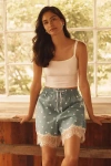 By Anthropologie Lace-hem Boxer Shorts