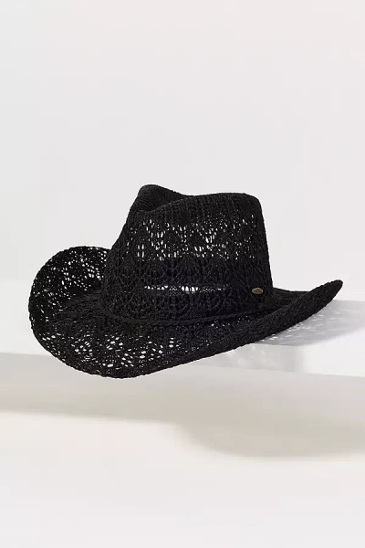 By Anthropologie Lace Rancher Hat In Black