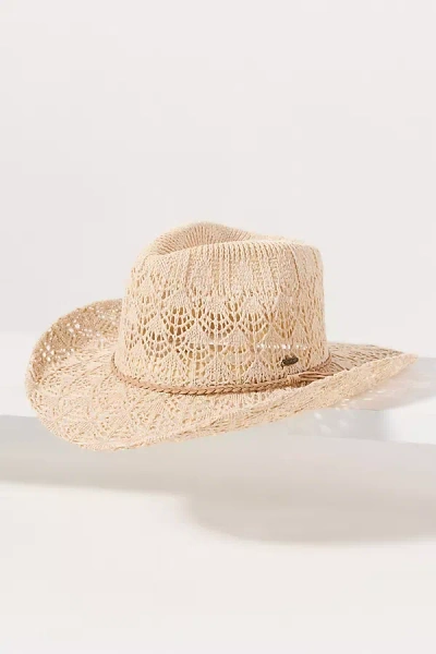 By Anthropologie Lace Rancher Hat In Sand