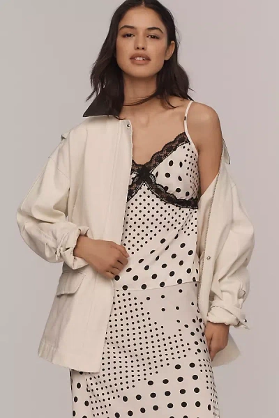 By Anthropologie Lace Tank Top In Black