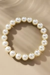 By Anthropologie Large Beaded Choker Necklace In White