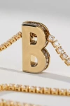 By Anthropologie Large Crystal Monogram Necklace