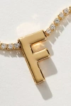 By Anthropologie Large Crystal Monogram Necklace