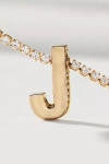 By Anthropologie Large Crystal Monogram Necklace