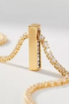 By Anthropologie Large Crystal Monogram Necklace