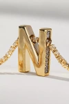 By Anthropologie Large Crystal Monogram Necklace
