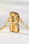 By Anthropologie Large Crystal Monogram Necklace