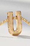 By Anthropologie Large Crystal Monogram Necklace