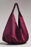 By Anthropologie Large Faux-suede Slouchy Tote In Purple