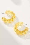 By Anthropologie Large Glass Rope Hoop Earrings