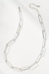 By Anthropologie Large Link Chain Necklace In Silver