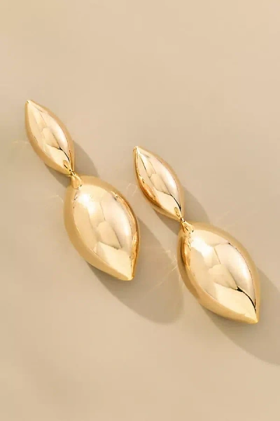 By Anthropologie Large Sculptural Drop Earrings In Gold
