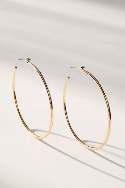 By Anthropologie Large Sparkle Hoop Earrings