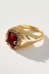 By Anthropologie Large Stone Ring In Gold