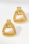 By Anthropologie Large Triangle Post Earrings In Gold