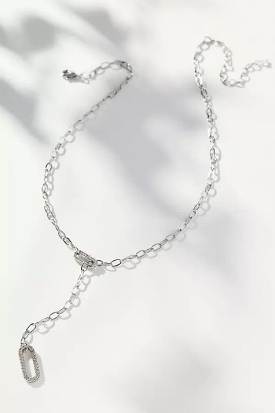 By Anthropologie Lariat Chain Necklace In Metallic