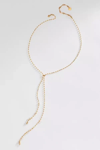 By Anthropologie Lariat Necklace In Gold