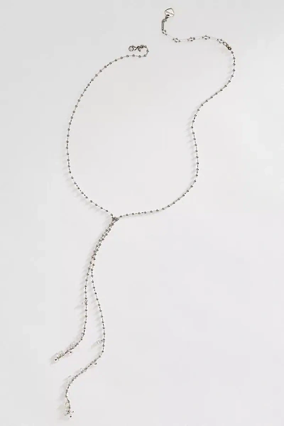By Anthropologie Lariat Necklace In Silver