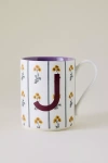 By Anthropologie Laura Monogram Mug
