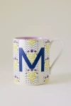 By Anthropologie Laura Monogram Mug