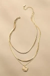 By Anthropologie Layered Coin Charm Necklace In Gold