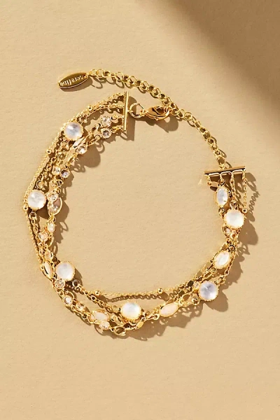 By Anthropologie Layered Crystal Bracelet