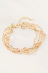 By Anthropologie Layered Crystal Bracelet In Orange