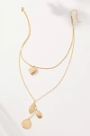 By Anthropologie Layered Heart Charm Necklace In Gold