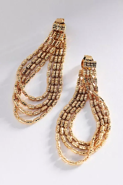 By Anthropologie Layered Loop Earrings In Gold