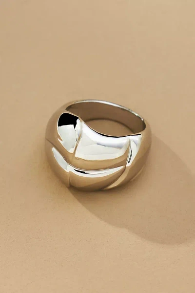 By Anthropologie Layered Metal Ring In Silver
