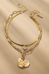By Anthropologie Layered Multi Charm Necklace In Gold