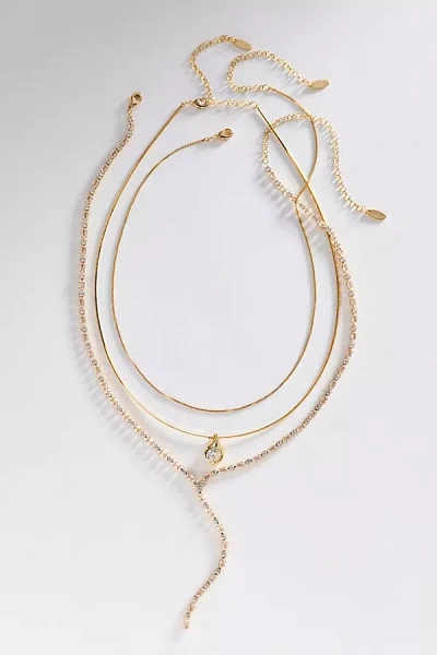 By Anthropologie Layered Necklaces Set In Gold