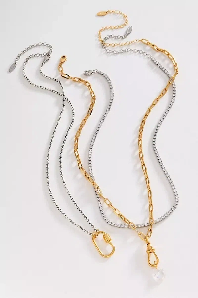 By Anthropologie Layered Necklaces Set In Multi