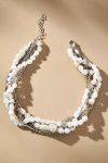 BY ANTHROPOLOGIE LAYERED PEARL CHAIN NECKLACE