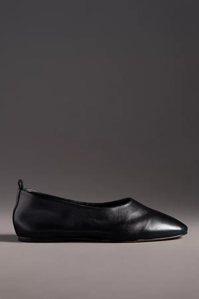 By Anthropologie Leather Glove Ballet Flats In Black