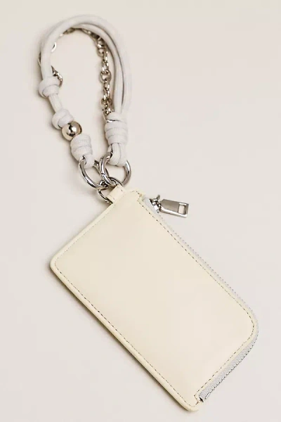 By Anthropologie Leather L-zip Card Case In Neutral