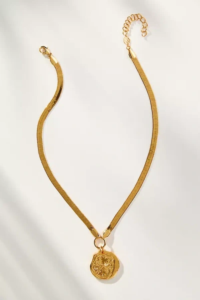 By Anthropologie Lemon Slice Charm Necklace In Gold