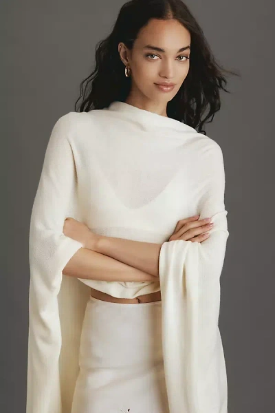 By Anthropologie Lightweight Asymmetric Knit Poncho