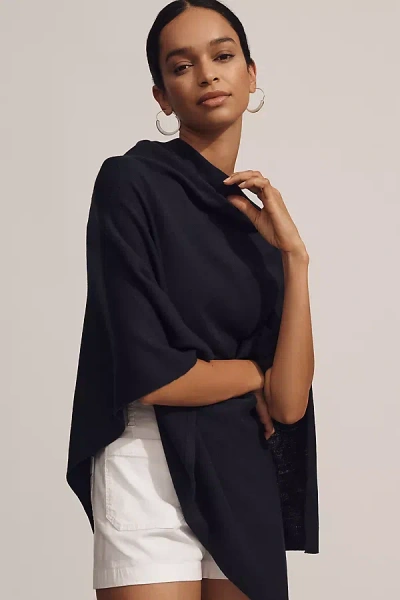 By Anthropologie Lightweight Asymmetric Knit Poncho