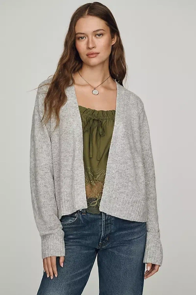By Anthropologie Lightweight Open Cardigan Sweater In Gray