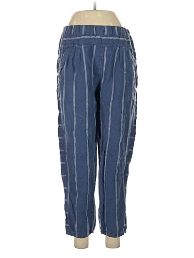 Pre-owned By Anthropologie Linen Pants In Blue
