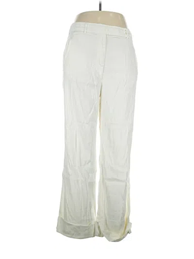 Pre-owned By Anthropologie Linen Pants In Ivory