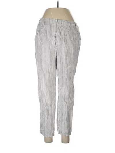 Pre-owned By Anthropologie Linen Pants In Silver