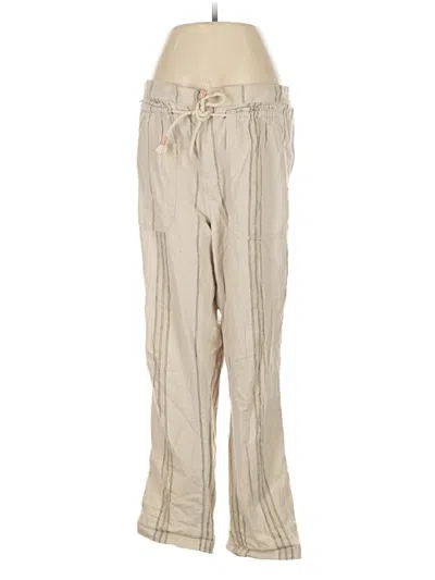 Pre-owned By Anthropologie Linen Pants In White