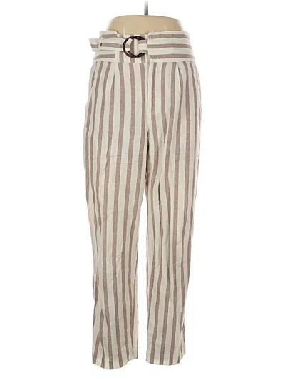 Pre-owned By Anthropologie Linen Pants In White